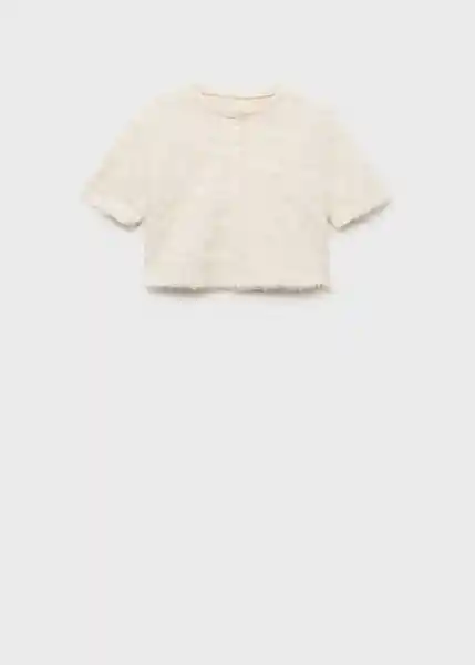 Cárdigan Paris Beige Talla S Mujer Mango