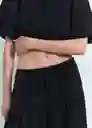 Falda Kimolos Negro Talla M Mujer Mango