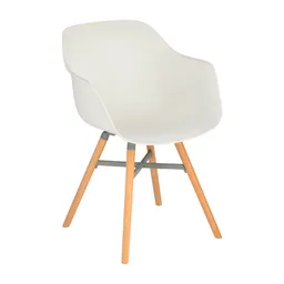 Silla Madera Plástico Blanco Diseño 0001 Casaideas