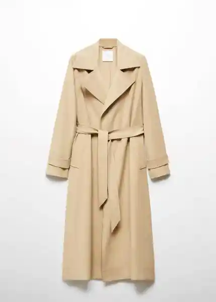 Gabardina Trench Taxi Beige Talla L Mujer Mango