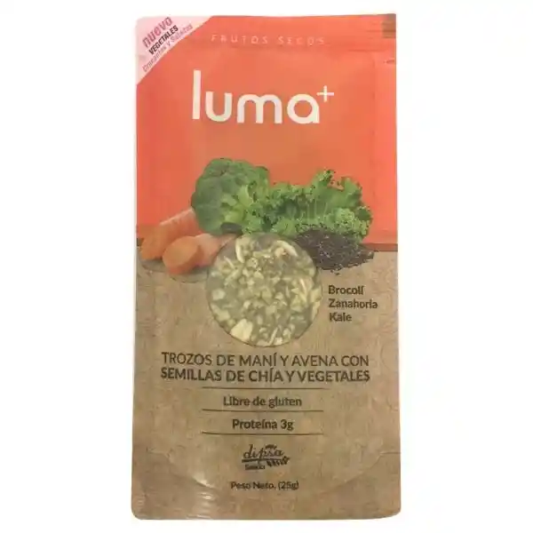 Maní Luma+ Trozo Avena Chía Brócoli Zanahoria