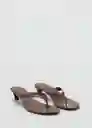 Sandalias Siena Chocolate Talla 36 Mujer Mango