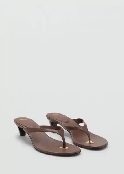 Sandalias Siena Chocolate Talla 36 Mujer Mango