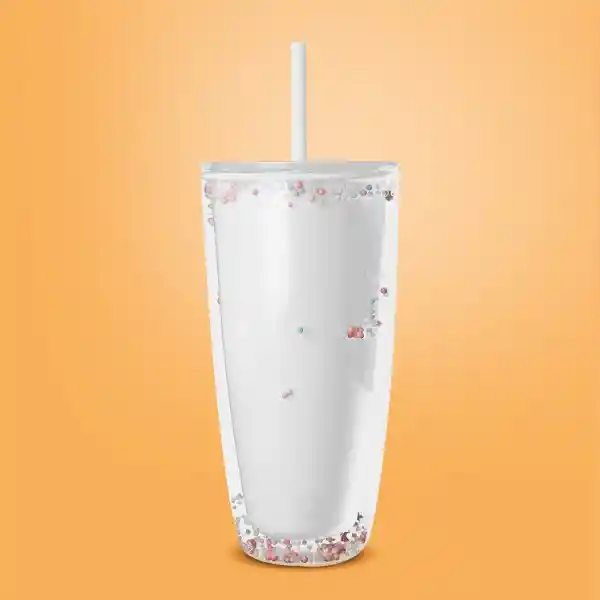 Vaso Plástico de Doble Pared Blanco 730 mL Serie Miniso