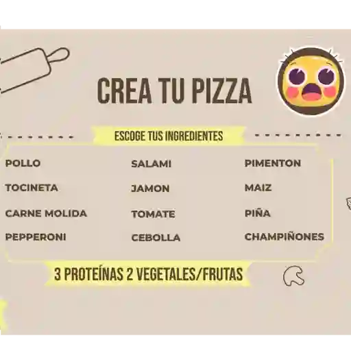 Crea Tu Pizza - Grande X 10 Porciones