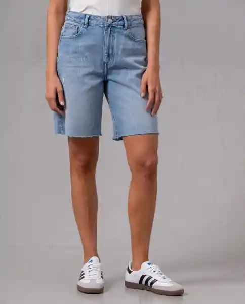 Bermuda Denim Mujer Azul Rivera Medio Talla 6 41948 Rifle