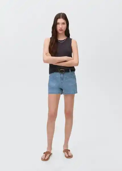 Short Pockets Tejano Claro Talla 22 Teen Niñas Mango