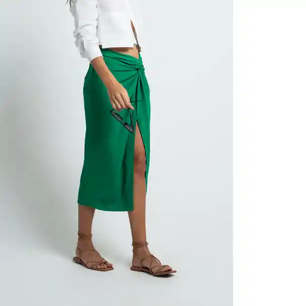 Pantalón Mujer Verde Tolima Oscuro Talla S 432F035 Naf Naf