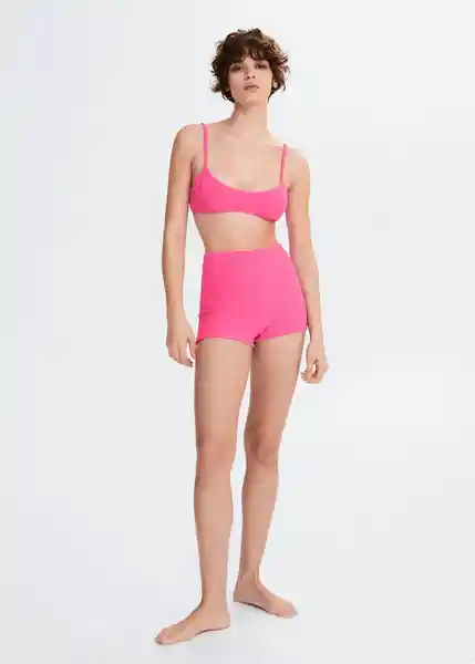 Short Corina Fucsia Talla M Mujer Mango