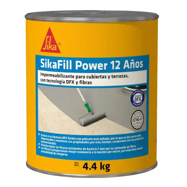 Sika Recubridor Impermeable Sikafill Power 12 Años Gris