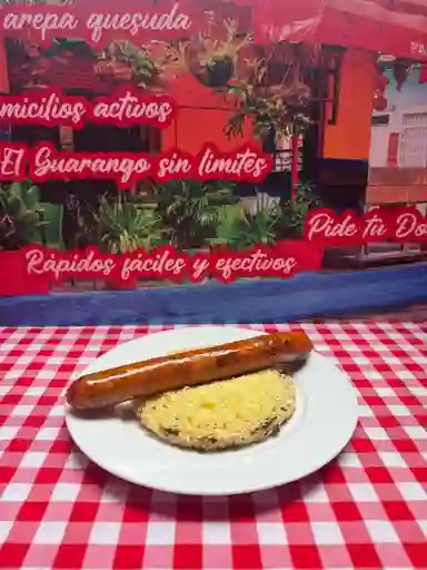 Arepa con Chorizo Casero