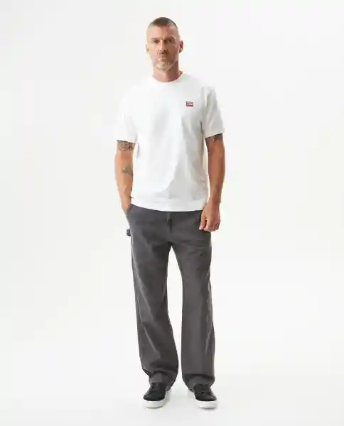 Camiseta Racing Crew Masculino Blanco 0 Claro Talla M Chevignon