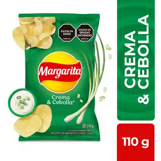 Margarita Snack Papas Crema y Cebolla 110 g