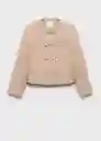 Chaqueta Jade Camel Talla XS  Mujer Mango