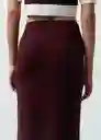 Falda Mujer Morado Sombrío Ultra Oscuro Talla L 542G035 Naf Naf