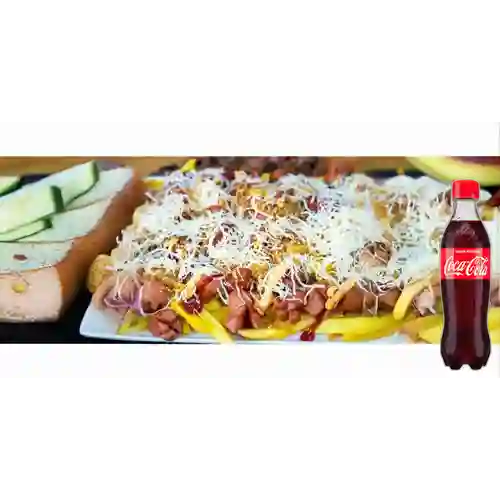 Combo Salchipapa Especial +Cocacola Orig 400ml