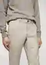 Pantalón Barnal Gris Talla 42 Hombre Mango