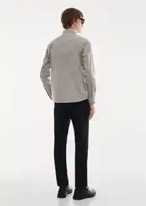 Camisa Cuers Khaki Talla M Hombre Mango