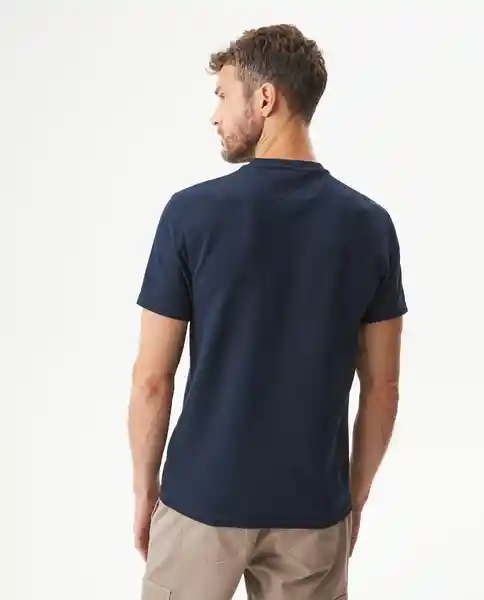 Camiseta Embroidered Azul Dark Ultraoscuro Talla S Chevignon