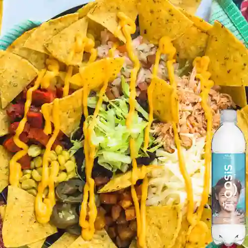 Combo Nachos 2 Carnes + Oasis Sin Gas 500 ml