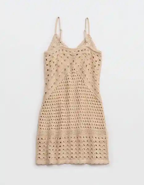 Vestido Beige Talla: Small American Eagle