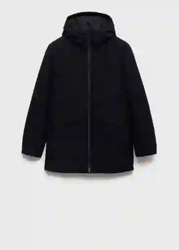 Abrigo Parka Interval Navy Talla L Hombre Mango