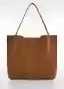 Bolso G Gideon Camel Talla 99 Mujer Mango