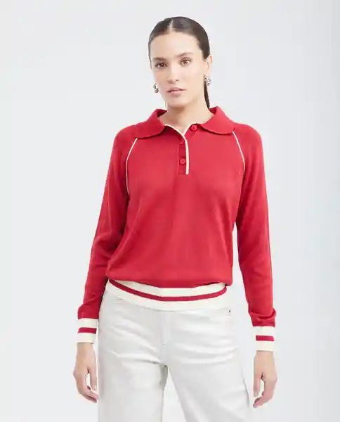 Suéter Retro Femenino Rojo Subido Oscuro XS Chevignon