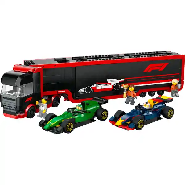 Lego Set de Construcción Camión F1 Con Coches de F1 RB20 y AMR24