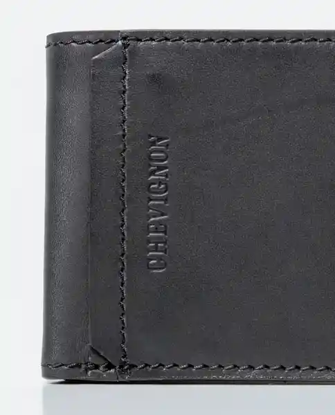 Billetera 2 Fold Negro Sombrío Ultra Oscuro Chevignon