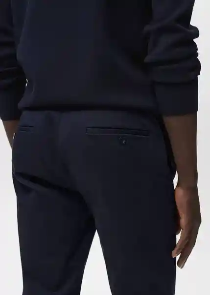 Pantalón Barna Navy Talla 42 Hombre Mango