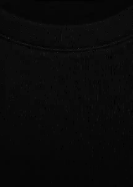 Camiseta Rita Negro Talla M Mujer Mango