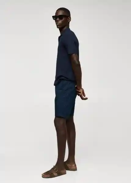 Bermuda Tinos-H Navy Talla 42 Hombre Mango