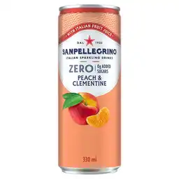 San Pellegrino Bebida Zero Melocotón - Mandarina Sin Azúcar