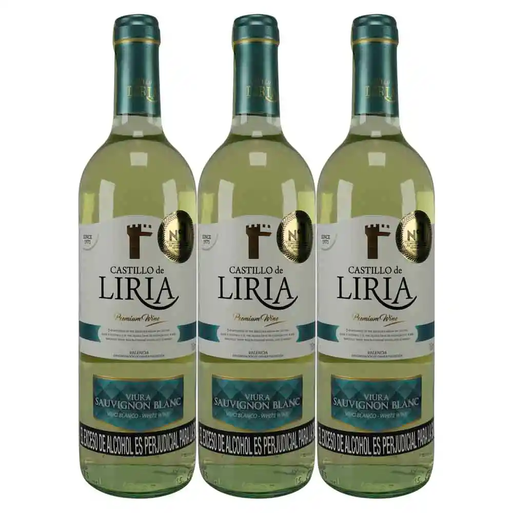 Castillo De Liria Vinoblanco X750 Ml 2X3