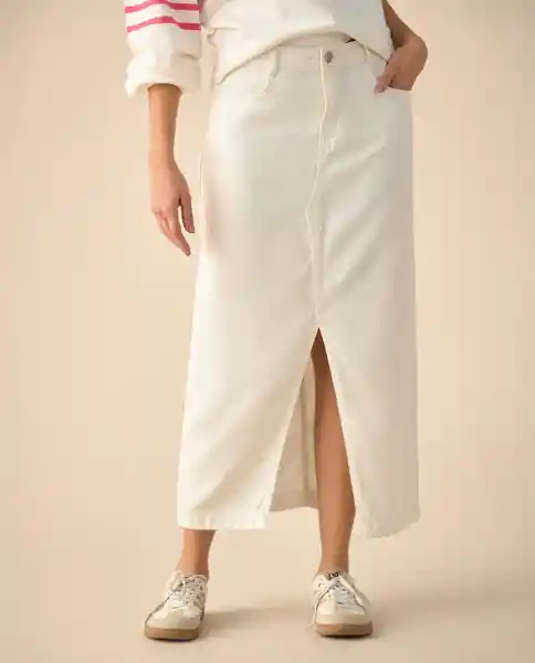 Falda Crudo Nevisca Claro Talla 4 641G005 Esprit