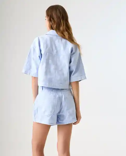 Camisa Mujer Azul Talla M 612G002_AZU144115 Americanino