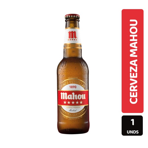 Mahou Cerveza Importada Cinco Estrellas 330 ml
