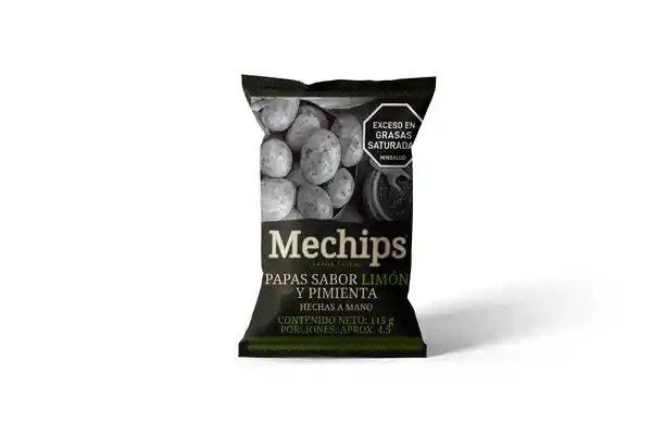 Mechips Papa Sabor Limón Pimienta
