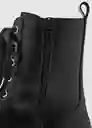 Botines Mountain Negro Talla 40 Mujer Mango