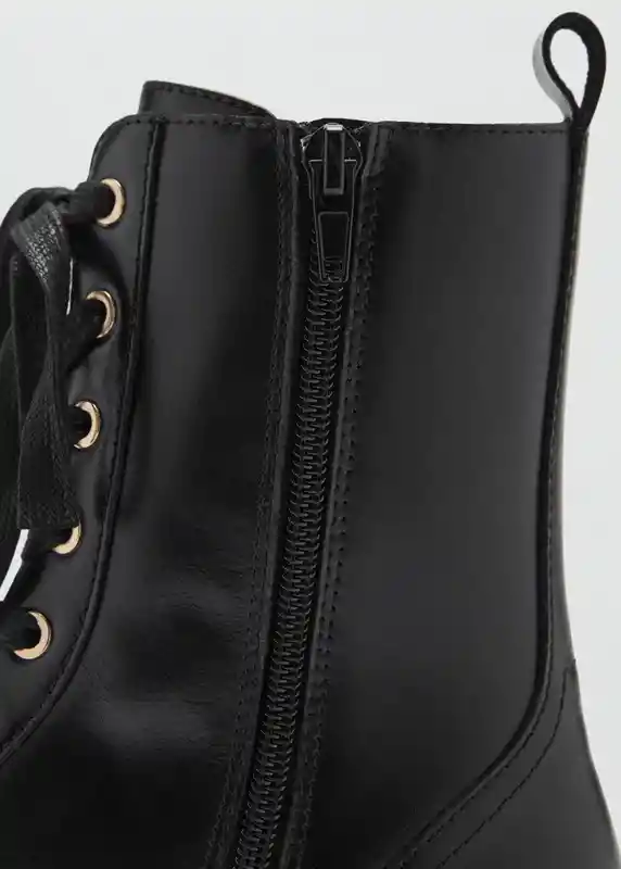 Botines Mountain Negro Talla 40 Mujer Mango