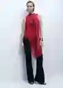 Blusa Amapola Rojo Talla M Mujer Mango