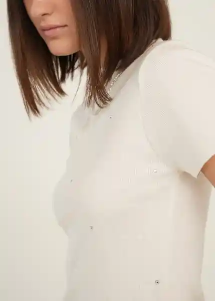 Tejido Mujer Crudo Marfil Claro Talla M 489g020 Naf Naf