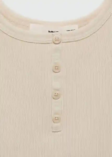 Top Brisa Crudo Talla S Mujer Mango