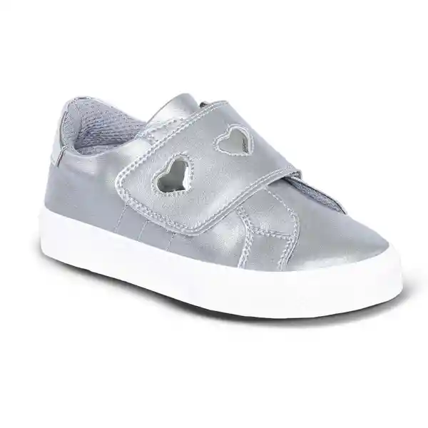 Los Gomosos Tenis Florys Niña Plata Talla 28