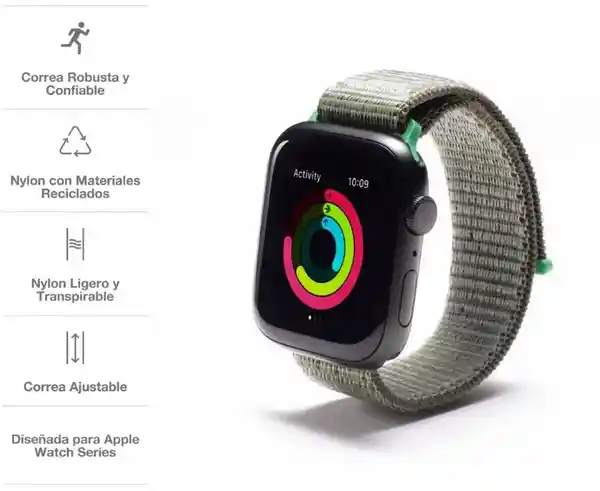 Gear4 Correa Deportiva Para Apple Watch Verde Bosque 45-44-42 mm