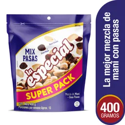 La Especial Mix Uvas Pasas y Maní Salado