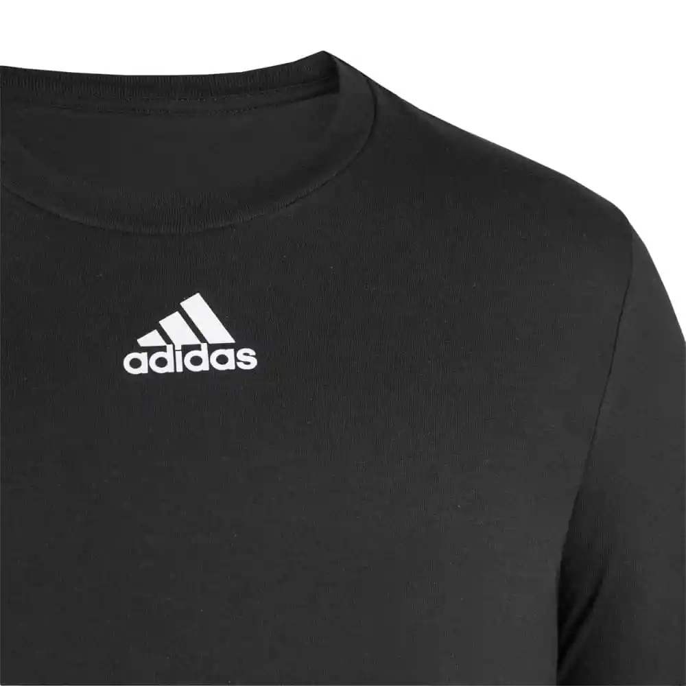 Adidas Camiseta Sm All Logo T Mujer Negro XS