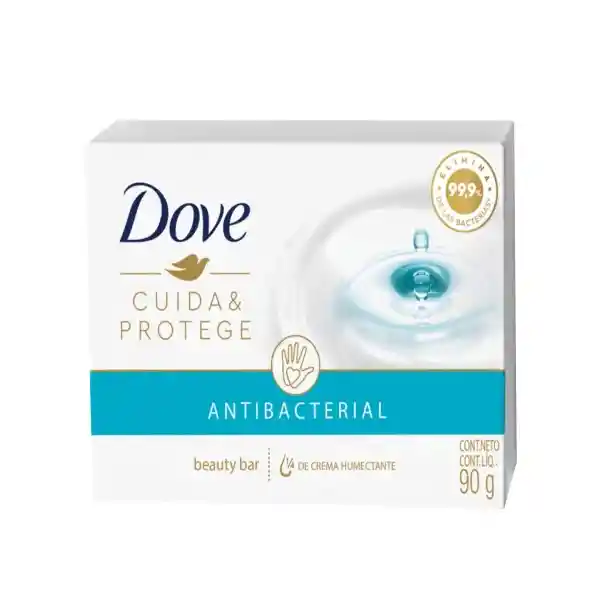 Dove Jabón Antibacterial Cuida y Protege