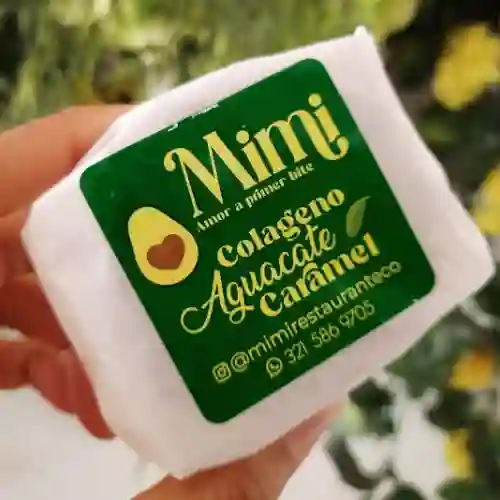 Brownie aguacate colageno caramelo mimi